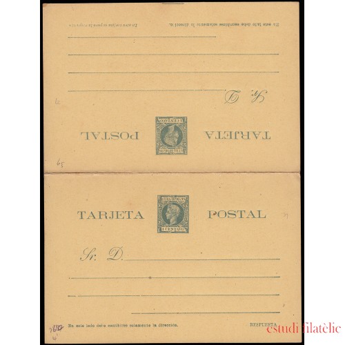 Cuba Entero Postal 36 1898 Alfonso XIII 