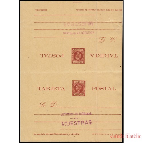 Cuba Entero Postal 38M 1898 Alfonso XIII 