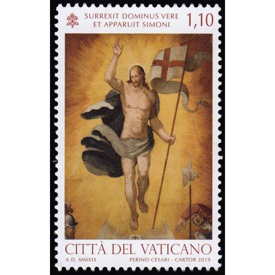 Vaticano 1808 2019 Cristo resucitado de Perino Cesari MNH Vaticano 1808 2019 Cristo resucitado de Perino Cesari MNH