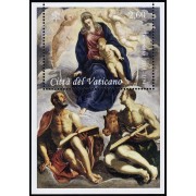 Vaticano F1793 2018 Hoja 500º aniversario Jacopo Robusti Tintoretto MNH