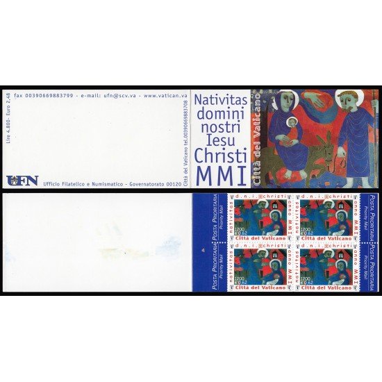 Vaticano C1248a 2001 Carnet 1248a Prioritario MNH Vaticano C1248a 2001 Carnet 1248a Prioritario MNH
