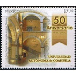 Mexico 2293 2007 50 Años de la Universidad de Coahuila MNH Mexico 2293 2007 50 Años de la Universidad de Coahuila MNH