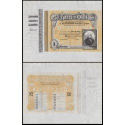 Billete Banco de Valls 25 ptas 1921 Sin firmas y sin numeración Con matriz Sin circular Billete Banco de Valls 25 ptas 1921 Sin firmas y sin numeración Con matriz Sin circular