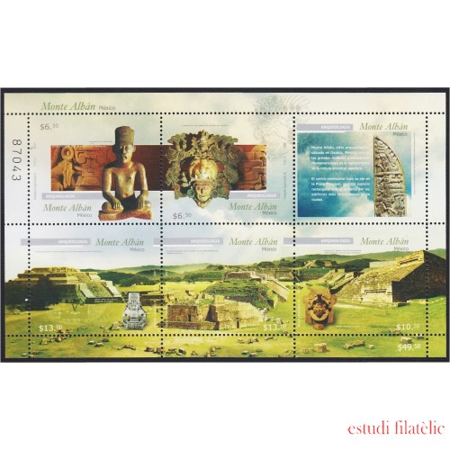 Mexico 2331/35 2007 Arqueología. Ciudad Zapateca de Monte Albán  - ***