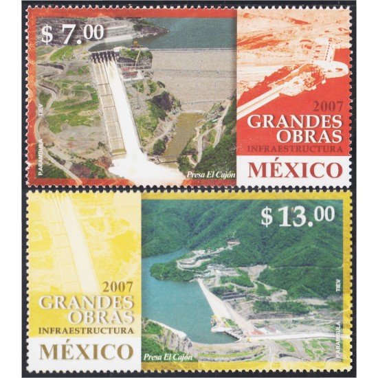 Mexico 2355/56 2007 Grandes obras arquitectónicas MNH Mexico 2355/56 2007 Grandes obras arquitectónicas MNH
