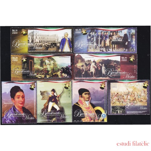 Mexico 2389/96 2008 Bicentenario de la Independencia de México MNH