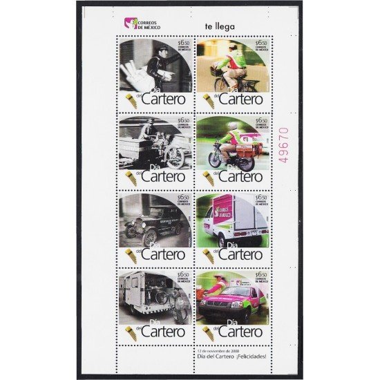Mexico 2407/14 2008 Día del Cartero MNH Mexico 2407/14 2008 Día del Cartero MNH