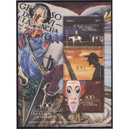 Mexico HB 61 2005 Literatura 400 Años de la Publicación de El Quijote MNH