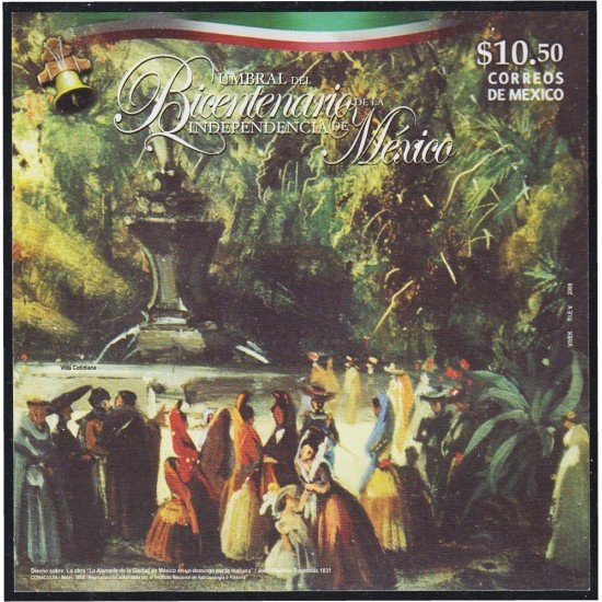 Mexico HB 66 2008 Umbral Bicentenario Independencia de Mexico MNH