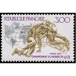 France Francia 2482 1987 Campeonatos del mundo de Lucha MNH
