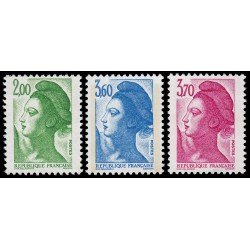 France Francia 2484/86 1987 Libertad de Delacroix MNH