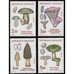 France Francia 2488/91 1987 Flora y fauna de Francia (V) Setas MNH