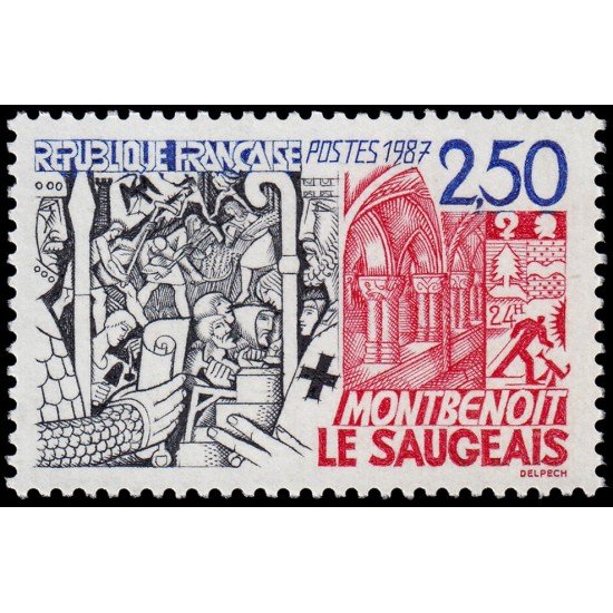 France Francia 2495 1987 Montbenoit MNH France Francia 2495 1987 Montbenoit MNH