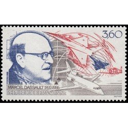 France Francia 2502 1988 Marcel Dassault MNH France Francia 2502 1988 Marcel Dassault MNH