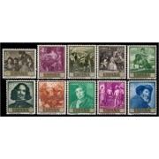 España Spain 1238/47 1959 Diego Velázquez MNH