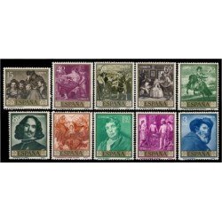España Spain 1238/47 1959 Diego Velázquez MNH España Spain 1238/47 1959 Diego Velázquez MNH