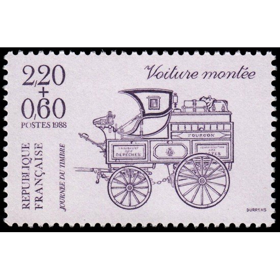 France Francia 2525 1988  Día del sello MNH