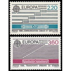 TRA2/S France Francia 2531/32 1988 Europa MNH TRA2/S France Francia 2531/32 1988 Europa MNH