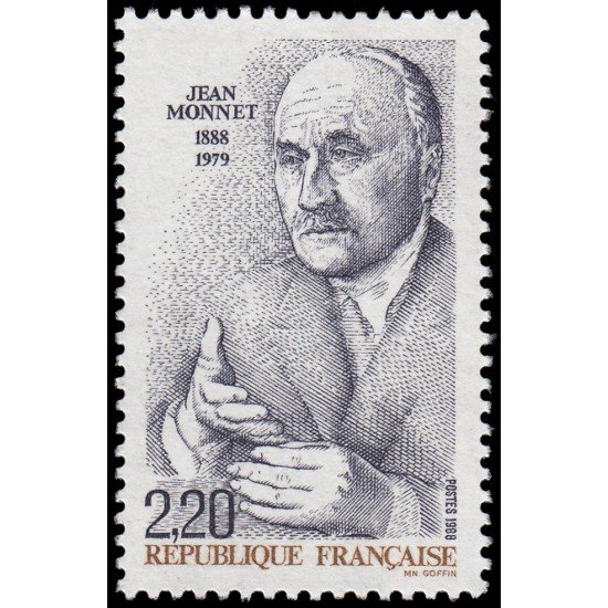 France Francia 2533 1988 Jean Monet MNH