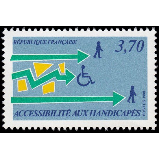 France Francia 2536 1988 Accesibilidad disminuidos MNH