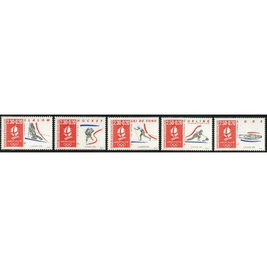 OLI1/S France Francia Nº 2676/80 1991 Olimpiadas, Lujo OLI1/S France Francia Nº 2676/80 1991 Olimpiadas, Lujo