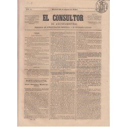 España Spain Timbres de Periódicos P.1 1864 El Consultor 18 Marzo 1864 Madrid España Spain Timbres de Periódicos P.1 1864 El Consultor 18 Marzo 1864 Madrid