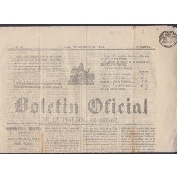 España Spain Timbres de Periódicos P.18 1871 Boletin Oficial España Spain Timbres de Periódicos P.18 1871 Boletin Oficial