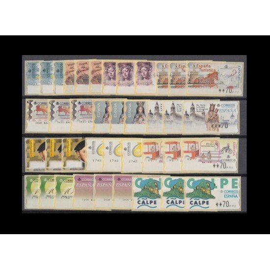 España ATMs Térmicos 1999 completo 13 series 39 valores incluye Calpe