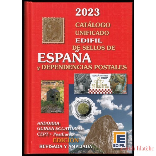 Catálogo Unificado  Edifil España y Dependencias postales ed. 2023