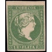 Antillas Antilles 8 1857 Isabel II MH