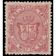 Cuba Telégrafos 8 1870 Escudo de España MH