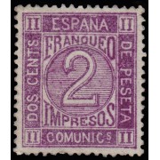 España Spain Variedad 116A 1872 Cifras Numbers MH