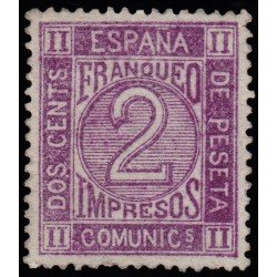 España Spain Variedad 116A 1872 Cifras Numbers MH España Spain Variedad 116A 1872 Cifras Numbers MH