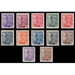 España Spain 867/78 1939 General Franco Sanchez Toda MNH