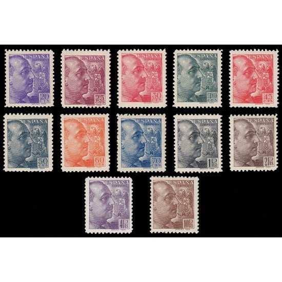 España Spain 867/78 1939 General Franco Sanchez Toda MNH España Spain 867/78 1939 General Franco Sanchez Toda MNH