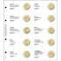 Lindner 1118-34 Hojas monedas conmemorativas 2 Euros España - Luxemb.  2022