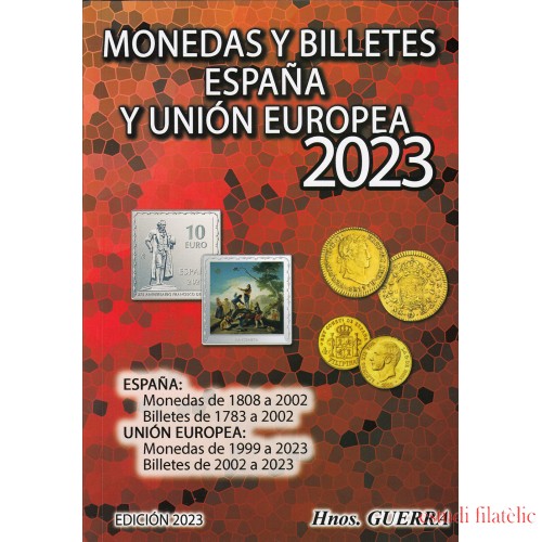Catálogo Hnos. Guerra Monedas y Billetes España y Unión Europea Ed. 2023