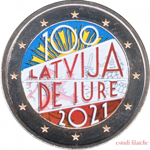 Letonia 2021 2 € euros conmemorativos Color Iure