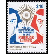 Argentina 3081 2015 Bicentenario del congreso de los pueblos libres MNH