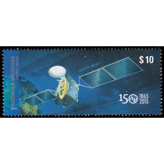 Argentina 3080 2015 150 Aniversario ITU Satélite ARSAT-1 MNH Argentina 3080 2015 150 Aniversario ITU Satélite ARSAT-1 MNH
