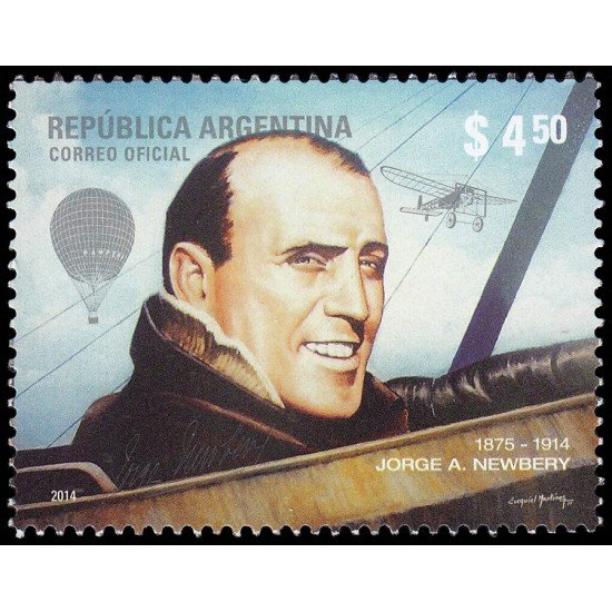 Argentina 3036 2014 Jorge A. Newbery MNH Argentina 3036 2014 Jorge A. Newbery MNH
