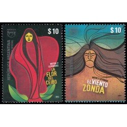 Argentina 3044/45 2014 América UPAEP Mitos y Leyendas MNH
