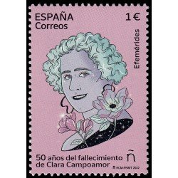 España Spain 5569 2022 Efemérides 50 años fallecimiento Clara Campoamor MNH España Spain 5569 2022 Efemérides 50 años fallecimiento Clara Campoamor MNH