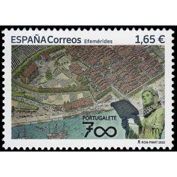 España Spain 5571 2022 Efemérides 700 años fundación Portugalete MNH España Spain 5571 2022 Efemérides 700 años fundación Portugalete MNH