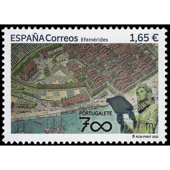España Spain 5571 2022 Efemérides 700 años fundación Portugalete MNH España Spain 5571 2022 Efemérides 700 años fundación Portugalete MNH