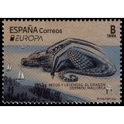 España Spain 5572 2022 Mitos y Leyendas Dragón dormido Mallorca MNH Tarifa B