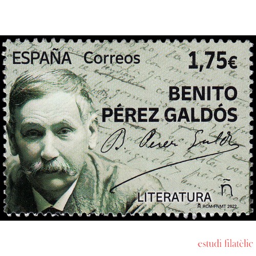 España Spain 5573 2022 Literatura Benito Pérez Galdós MNH 