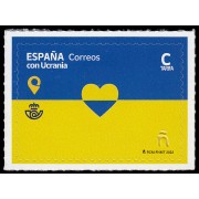 España Spain 5579 2022 España con Ucrania Autoadhesivo Tarifa C
