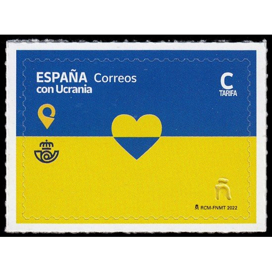 España Spain 5579 2022 España con Ucrania Autoadhesivo Tarifa C España Spain 5579 2022 España con Ucrania Autoadhesivo Tarifa C