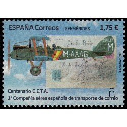 España Spain 5582 2022 Efemérides Centenario C.E.T.A Correo aéreo MNH España Spain 5582 2022 Efemérides Centenario C.E.T.A Correo aéreo MNH